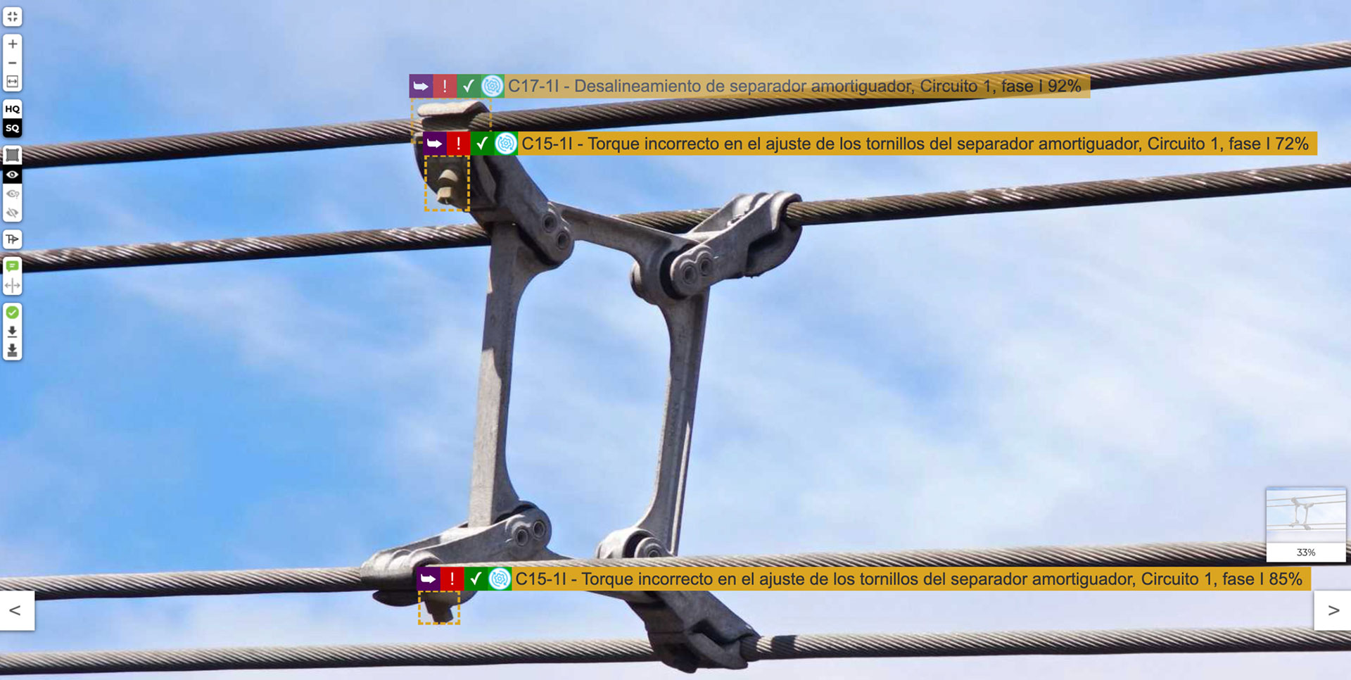 Detección IA - Modos de falla en líneas de transmisión